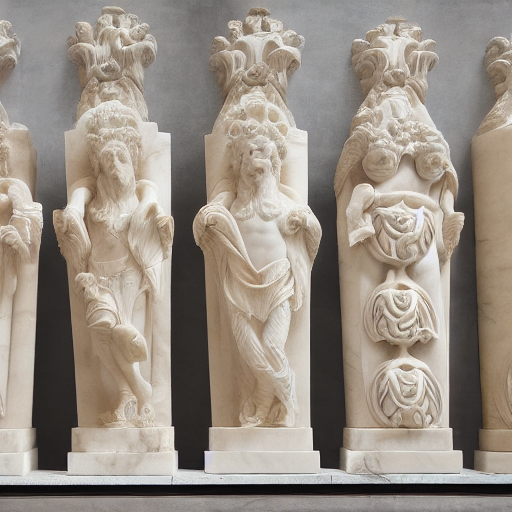 Behind these were fourteen volutes carved from marble that Alexander never fashioned.